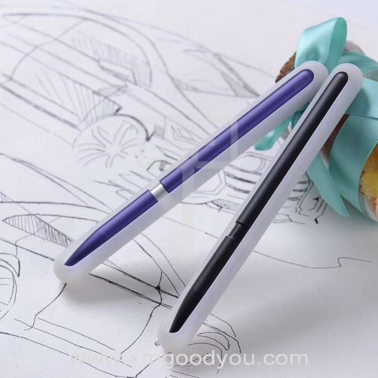 рекламные ручки-роллеры с силиконовой оболочкой